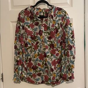 Talbots Multicolor Floral Blouse